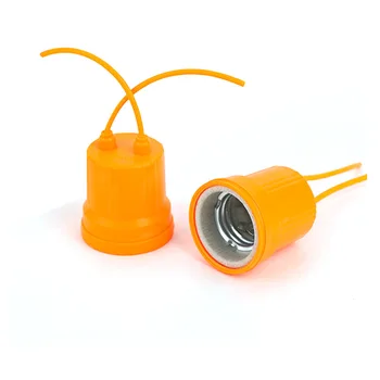 E27 винт лампа притежателя окачване тип керамични лампа притежателя с тел полилей лампа притежателя керамични крушка лампа гнездо