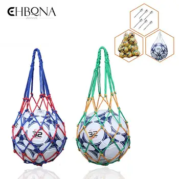 Открит спорт футбол носят чанта 15 топки футбол носят мрежа футбол волейбол топка окото чанта преносимо въже оборудване