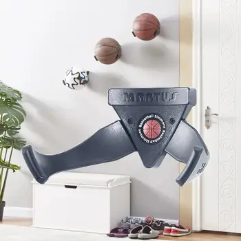 Universal стена монтиране спортна топка притежателя багажник нокът дизайн баскетбол съхранение подкрепа футбол момчета стая декор черен