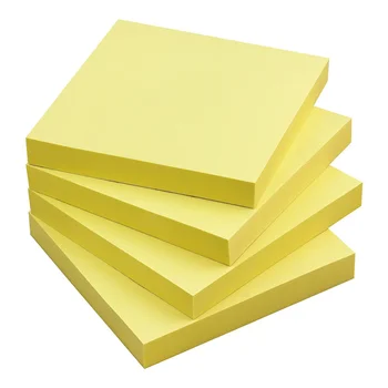 3x3 лепкава хартия за бележки ярко оцветена подложка за бележки самозалепваща се бележка за напомняне 100 листа / подложка