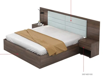 Модерен стил хотелско обзавеждане решение висок стандарт Поръчков комплект мебели за хотелска спалня