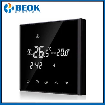 Beok 3 Designs Електрически отоплителен термостат за подово отопление AC200-240V Седмичен програмируем терморегулатор