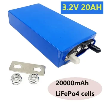 100% чисто нов 3.2V 20Ah LiFePO4 батерия клетка литиево-железен фосфат дълбоки цикли за DIY 12V 24V 36V 48V слънчева енергия UPS мощност