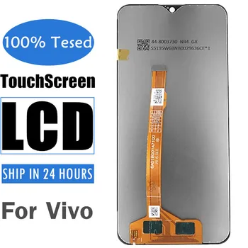 Черен мобилен телефон пълен LCD екран за Vivo Y3 S Y3S U3X U3X мобилен телефон TFT дисплей панел сензорен екран дигитайзер