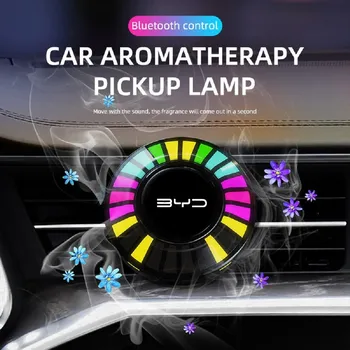 Автомобилна музика ритъм светлина ароматизатор RGB LED бар звуков ритъм атмосфера светлина за BYD Atto 3 Atto 3 EV Yuan Plus 2022 2023