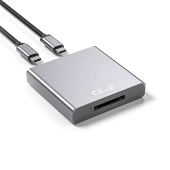K1AA CFexpress Тип B четец на карти USB 3.1 Gen2 10Gbps с USB C към USB C / USB кабел