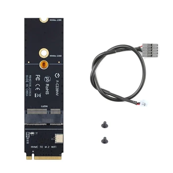 NVME към WIFI адаптер карта поддържа A + E ключ и Ekey NGFF PCIE безжична мрежова карта P9JB