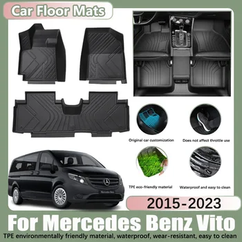 LHD Стелки за кола за Mercedes Benz GLE W167 350 450 V167 2020-2023 2021 TPE кола водоустойчиви подложки за крака Персонализирани аксесоари за лайнери