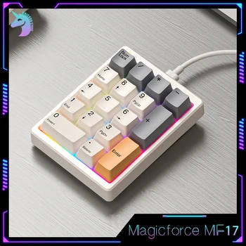 Magicforce MF17 Цифрови клавиатури Мини механичен ключ USB кабелен калкулатор Клавиатури ABS 17keys PBT Keycaps Гейминг аксесоар