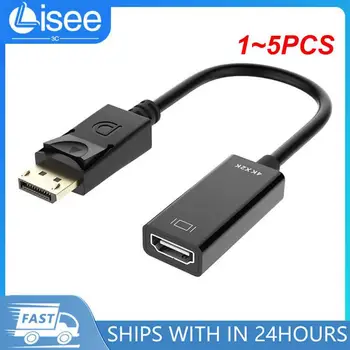  1 ~ 5PCS към HDMI-съвместим трансферен кабел DisplayPort малка обвивка DP към HDMI-съвместим кабел за видео трансфер 4K 60Hz