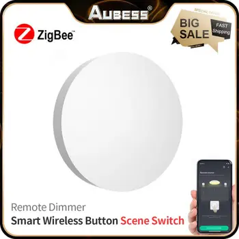 Tuya ZigBee бутон сцена превключвател мулти-сцена връзка интелигентен превключвател батерия захранва автоматизация работа с интелигентен живот Zigbee устройства