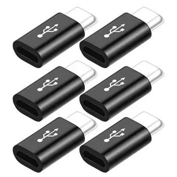 бял USB 3.1 Тип C женски към микро USB мъжки адаптер зарядно кабелен адаптер за Galaxy W3JD