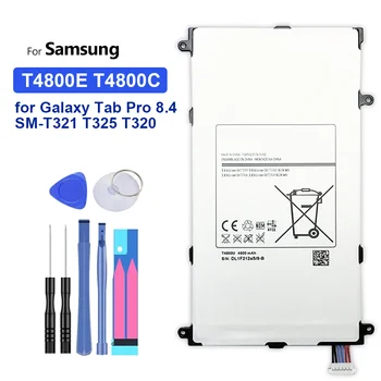 T4800E T4800C Замяна на висококачествена батерия за Samsung Galaxy Tab Pro SM T320 T321 T325 таблетна батерия 4800mAh батерии