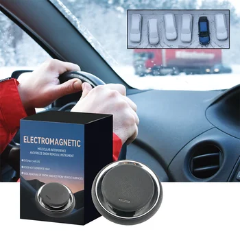 1PCS Електромагнитно устройство за отстраняване на сняг Инструмент за обезледяване на автомобили Отстраняване на сняг Молекулярна интерференция Ефективно размразяване