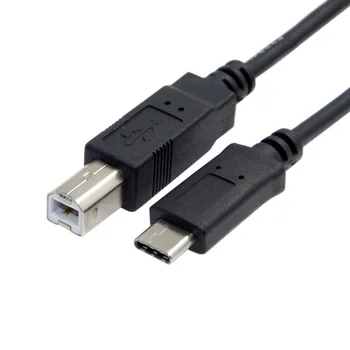 CY usb тип b към тип c кабел USB-C USB 3.1 тип C мъжки конектор към USB 2.0 B тип кабел за данни за мобилен телефон Macbook лаптоп