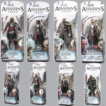 6-инча Assassin's Creed Black Flag аниме фигура Haytham Kenway Едуард Джеймс Кенуей Конър Ръчно изработен модел подарък за рожден ден