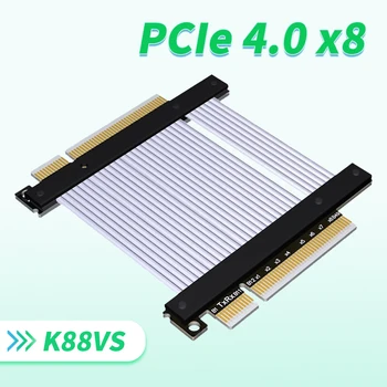 PCI Express4.0 X8 до X8 удължителен кабел PCI-E PCIe 8x мъжки към мъжки женски към женски TX-RX щранг K88NS K88FF ADT