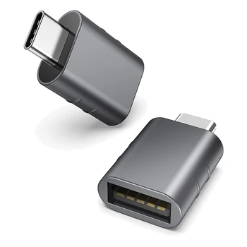 2 пакет USB C към USB адаптер, Syntech USB-C мъжки към USB 3.0 женски адаптер, съвместим с за MacBook Pro след 2016