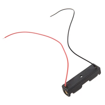 18Pcs кабелен конектор 1.5V AAA държач за батерии пластмасова кутия за съхранение на кутията за съхранение черен