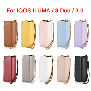 10 цвята универсален калъф за чанта за IQOS ILUMA торбичка чанта притежател капак портфейл PU кожен капак за ICOS 3 Duo аксесоари