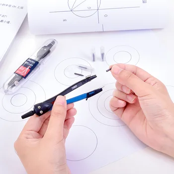 Compasses + молив комплект олово метал рисунка студент кръг рисуване инструмент професионален дизайн инженерство чертеж за изпит