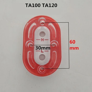  Измервател на нивото на маслото за маслено стъкло на винтов въздушен компресор TA100 TA120 Елиптичен индикатор за масло 30 * 60mm