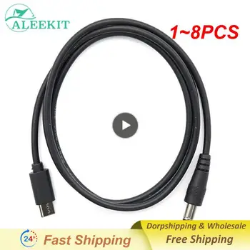  1 ~ 8PCS Тип C към DC Boost кабел DC 5V до 12V WiFi към Powerbank кабелен конектор USB кабел Boost конвертор за Wifi рутер модем