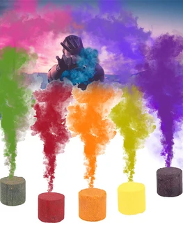 5Pcs цветен ефект дим торта горене цвят смог ефект дим хапчета парти сцена фотография подпори Хелоуин подпори консумативи