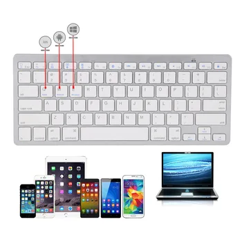 78 клавиши безжична клавиатура Bluetooth-съвместим руски / корейски / испански / френски / арабски за iPad Air Pro за Windows / Android лаптоп