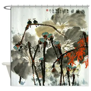 Персонализирана CHINA729 декоративна тъкан душ завеса