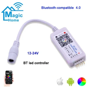 Mini DC 12V-24V BT LED RGBW контролер 4-канален Bluetooth-съвместим 4.0 IOS Android APP за RGB RGBW RGBWW LED лента светлина