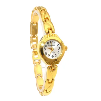 Нова жена гривна часовник Golden Relojes малък циферблат кварцов мини часовник популярни ръчен часовник час женски дами елегантни часовници