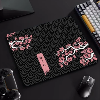 Малки подложки за мишки Sakura Design Gaming Mousepads200x250mm Mousepad Cherry Gamer Rubber Mat Company Desk Pad Design For Gift