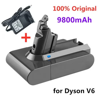 21.6V 9800mAh литиево-йонна батерия за Dyson V6 DC58 DC59 DC62 DC74 SV09 SV07 SV03 965874-02 Батерия за прахосмукачка L30 + зарядно устройство