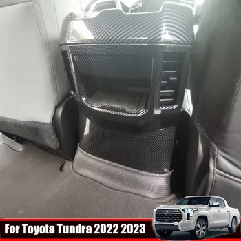 За Toyota Tundra 2022 2023 ABS кола централен подлакътник кутия задна изпускателна въздух изход декоративен капак протектор стикери Аксесоари