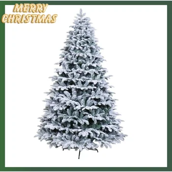 120cm-300cm Изкуствен сняг криптиране Flocking дърво PVC PE коледно дърво Коледа Начало декор Празнична украса Коледа за подарък
