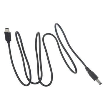  USB тип C мъжки вход към 5.5 2.1mm мъжки 5V захранващ кабел за зареждане на рутер Dropship