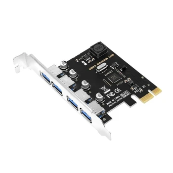 4 порт USB PCIE адаптер USB разширение карта адаптер карта контролер
