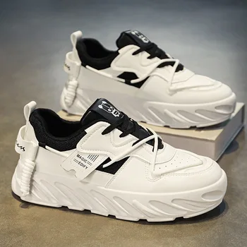 2023 Мъжки леки ежедневни обувки Мода Бели спортове на открито Удобни и дишащи обувки за бягане Surface Running