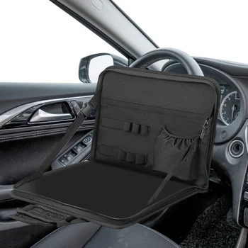 Нова тава за кола Многофункционални автомобилни задни седалки Бюро за лаптоп Офис чанта за кола Работна маса за кола Волан Тава за хранене Организатор на автомобили