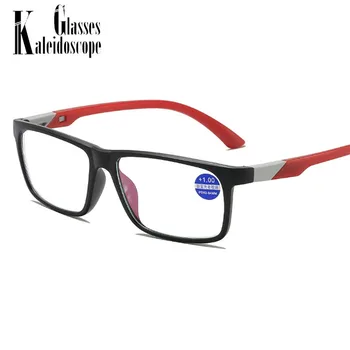 Square Anti Blue Light очила за четене за жени мъже Presbyopic очила Ultralight Hyperopia Diopter +1.0 +1.5 +2.0 +2.5 +3.0
