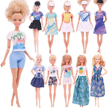 Мода Барби рокля Плажно спортно облекло Пола Ежедневни дрехи Облекло Барби &BJD кукла облекло кукла аксесоари играчки за момичета