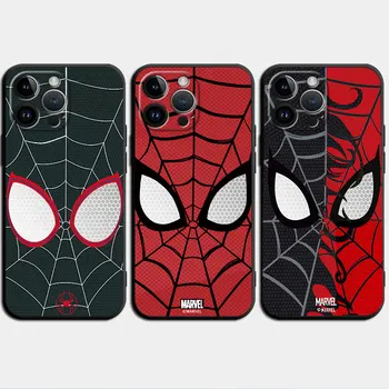 Калъф за телефон за Apple iPhone 8 Plus 15 Pro Max XR XS X 7 6s 11 Pro 13 14 SE 12 Мини броня капак силикон Marvel Hero Spider Man