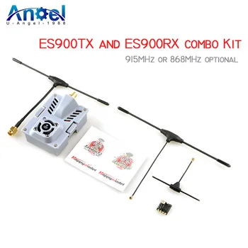 Happymodel ELRS Micro ES900RX(приемник)ES900TX(модул)Комбо комплект 915MHz ExpressLRS фърмуер за RC FPV състезателни дронове на дълги разстояния