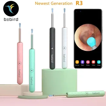 Bebird R3 Препарат за почистване на уши Интелигентен визуален инструмент за отстраняване на ушна кал Почистващ ендоскоп Ушна мини камера Отоскоп за лично здраве