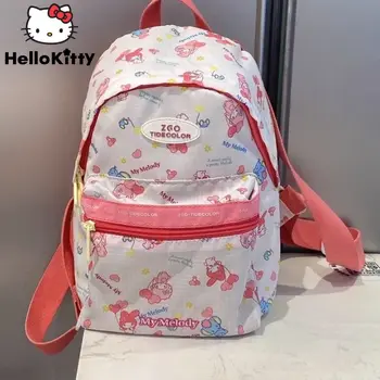 Sanrio My Melody Нова лека малка раница Дамска естетическа двойна чанта за рамо Y2k момичета японски стил карикатура сладки чанти