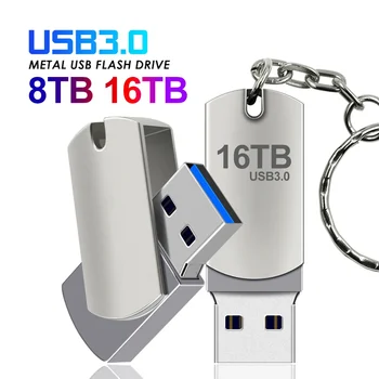 нов 2024 USB 3.0 Pendrive 2TB високоскоростен диск с писалка 16TB Metal Cle USB флаш устройство 4TB 8TB преносим SSD Memoria USB безплатна доставка