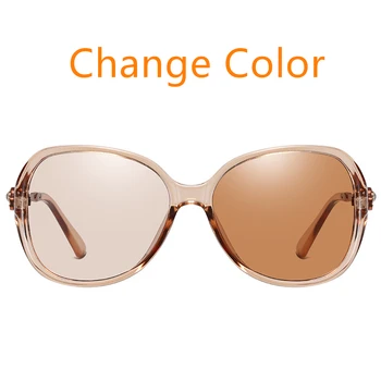 2024 Фотохромни слънчеви очила Жени поляризирани хамелеонски очила шофиране тонирани очила против отблясъци слънчеви очила lunette soleil femme
