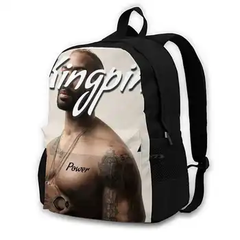Kingpin With The Power Fashion Travel Laptop School Backpack Bag Culture Crips Blood Gang Feminist Hip Hop Equality Music Movie