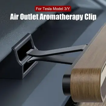 Air Outlet ароматерапия клип за Tesla Модел Y 3 кола ароматерапия клип притежателя за Tesla Model3 / Y електрически автомобил интериор